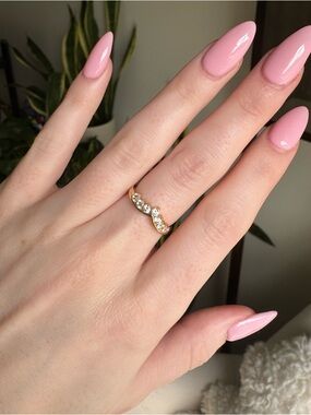 14K Gold Cubic Zirconia Ring